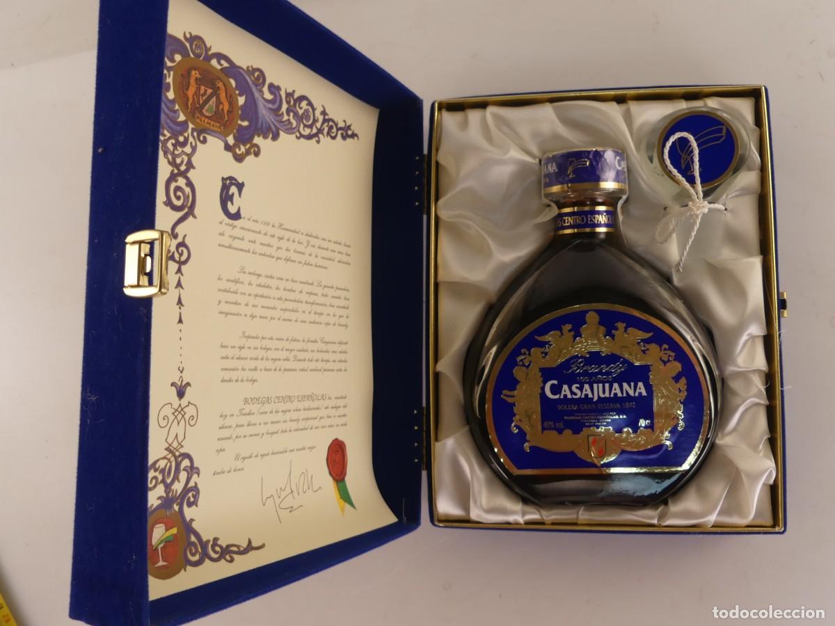 Coleccionismo de vinos y licores: BOTELLA BRANDY CO&Ntilde;AC, CASAJUANA 100 A&Ntilde;OS SOLERA GRAN RESERVA, TOMELLOSO &ndash; CON CAJA