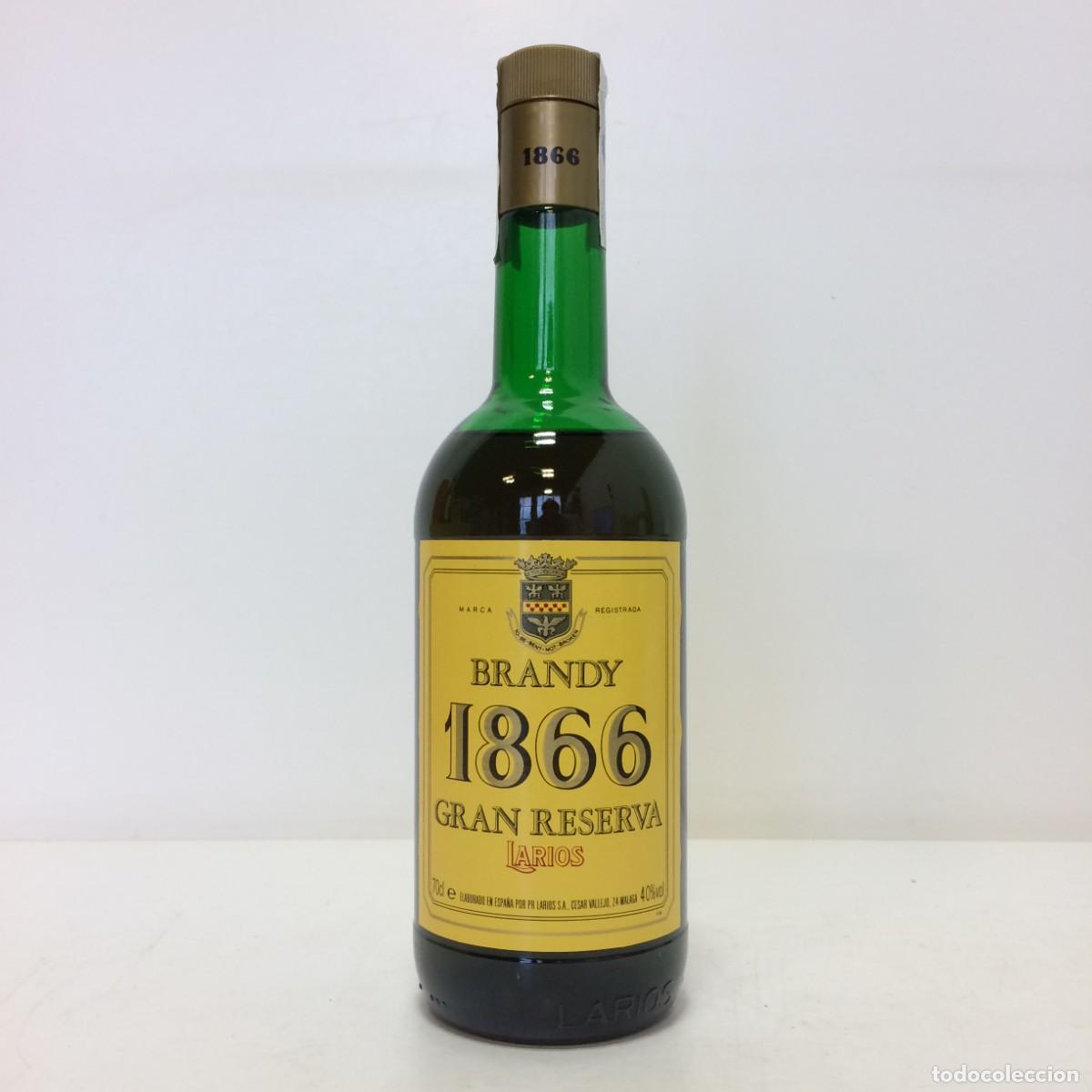 Coleccionismo de vinos y licores: Brandy: 1866 Brandy Gran Reserva, Larios S.A. (Malaga)