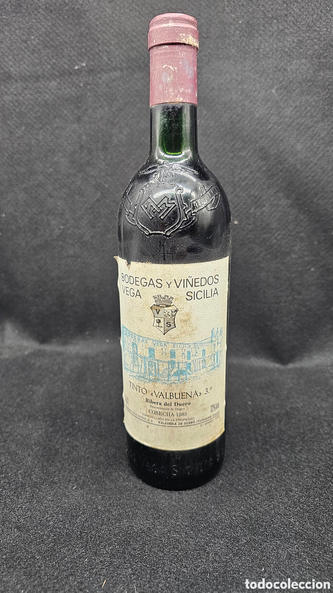 Coleccionismo de vinos y licores: Vino Vega Sicilia 1985 sin abrir