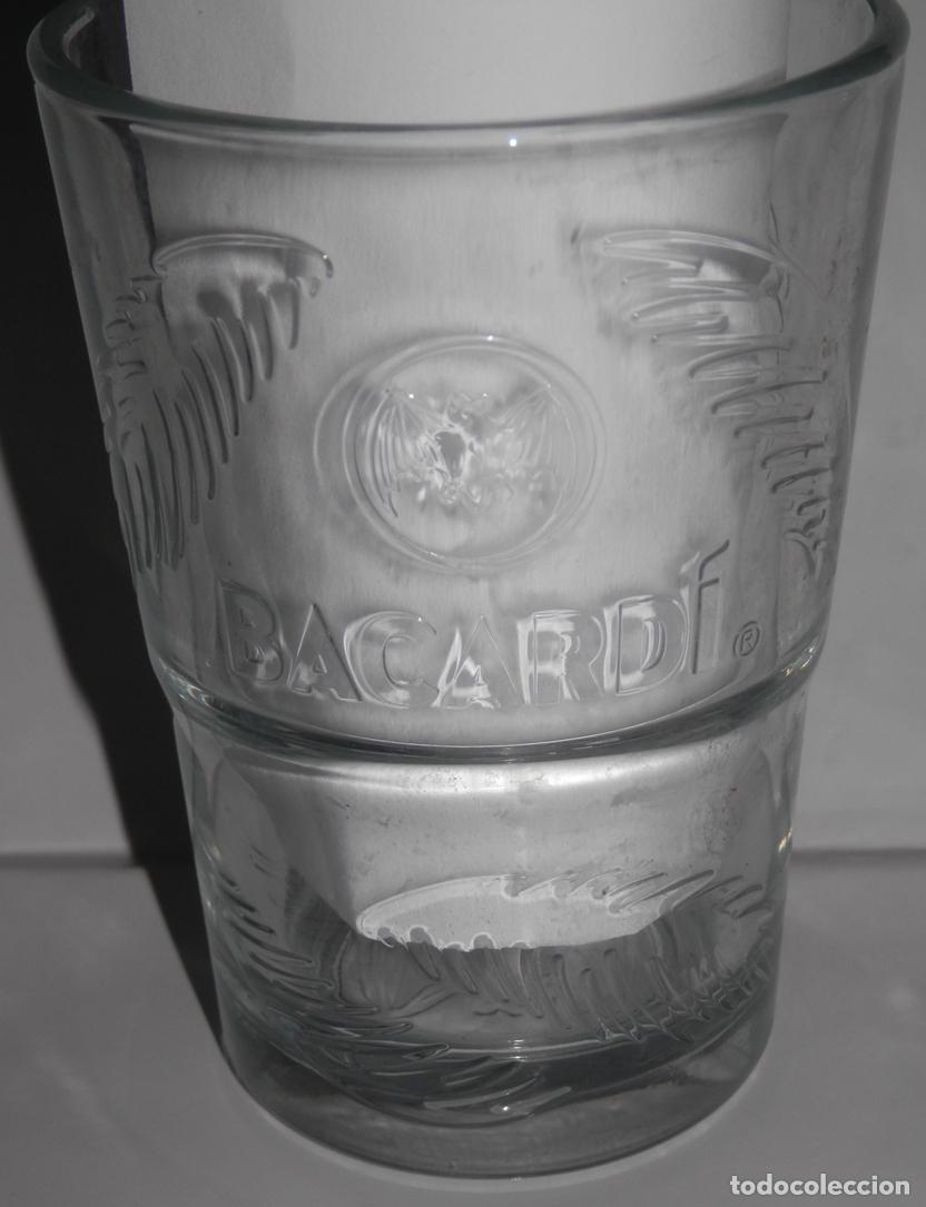 Coleccionismo de vinos y licores: VASO DEL RON BACARDI