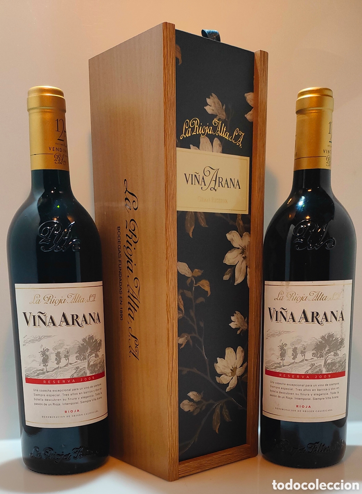 Coleccionismo de vinos y licores: 2009 (2) 2012 Vi&ntilde;a Arana Reserva y Gran Reserva &rdquo; Bodegas La Rioja Alta&rdquo;