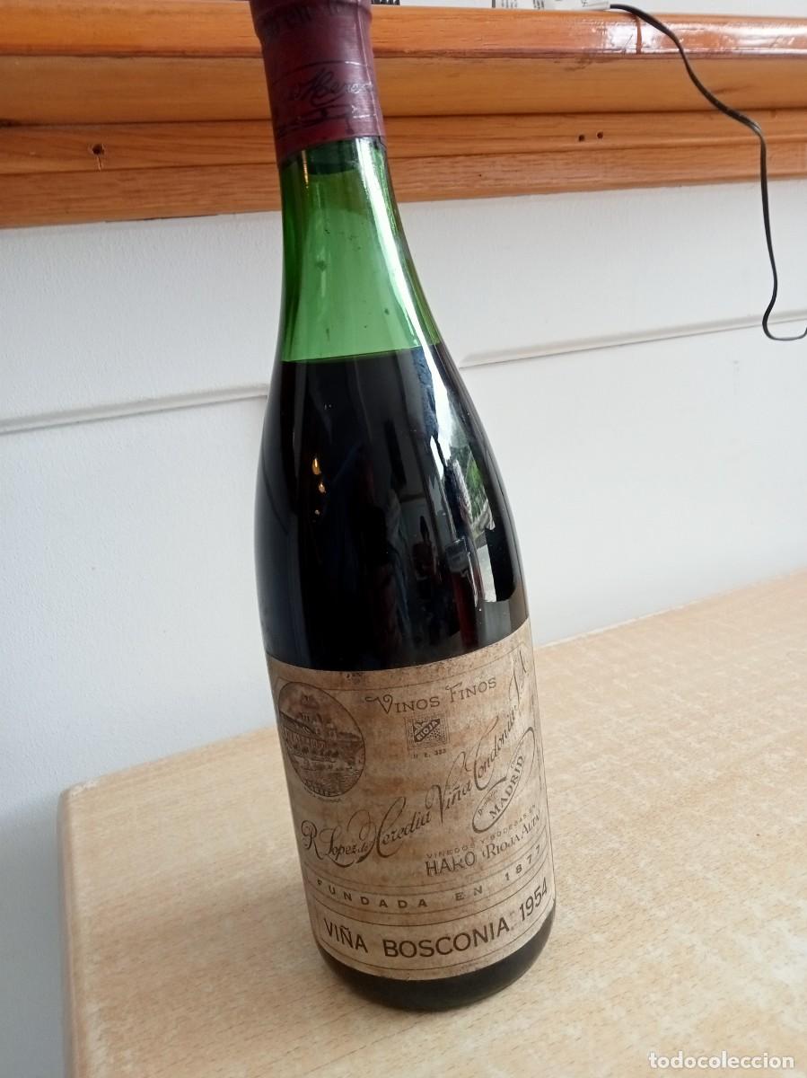 Coleccionismo de vinos y licores: BOTELLA DE VINO RIOJA VI&Ntilde;A BOSCONIA 1954