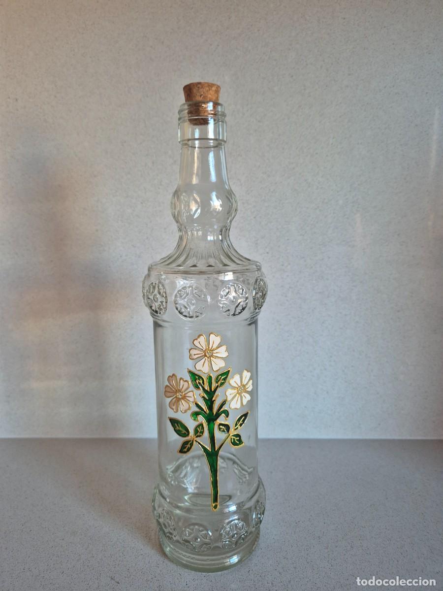 Coleccionismo de vinos y licores: Botella de cristal vintage