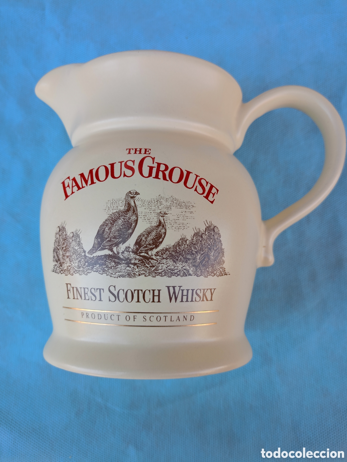 Coleccionismo de vinos y licores: JARRA CER&Aacute;MICA DE WHISKY FAMOUS GROUSE