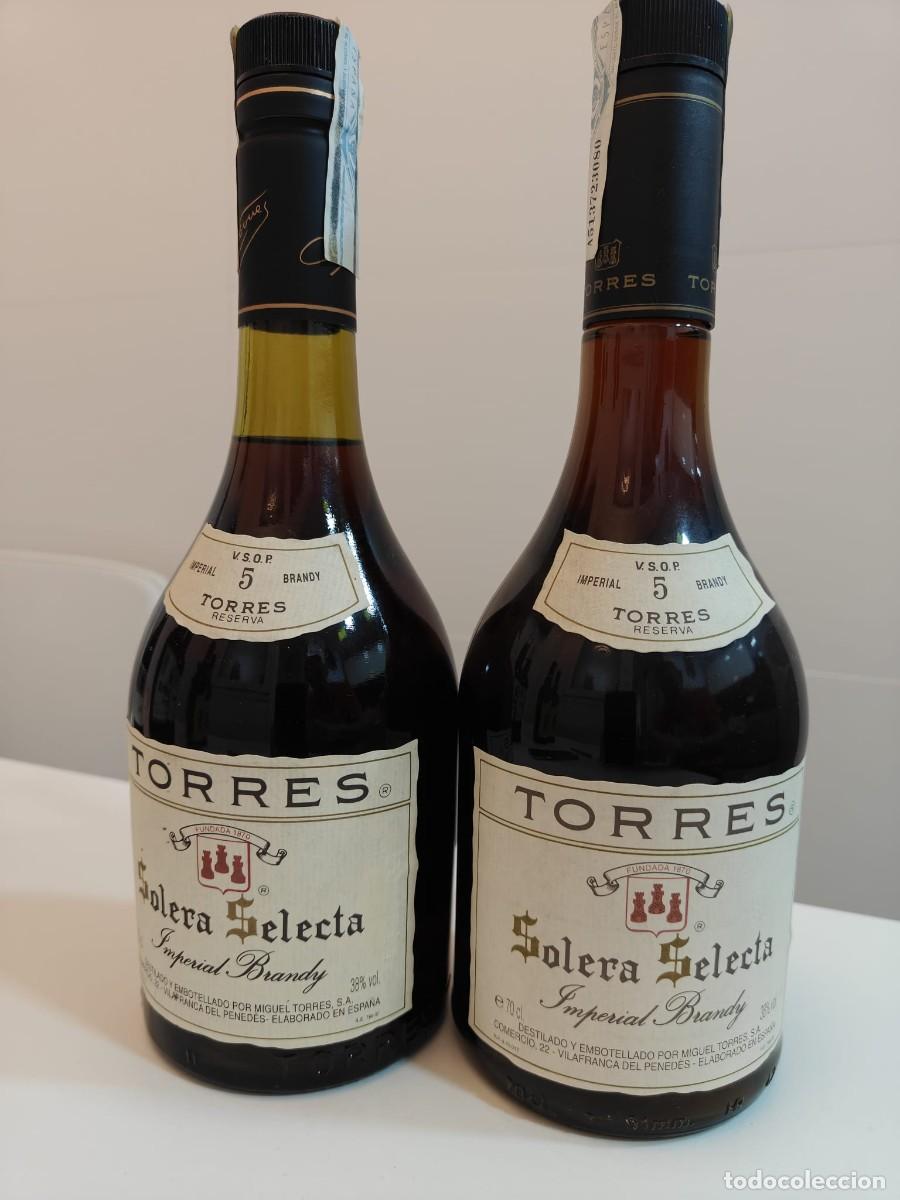 Coleccionismo de vinos y licores: Torres Solera Selecta Imperial Brandy (2) NUEVAS