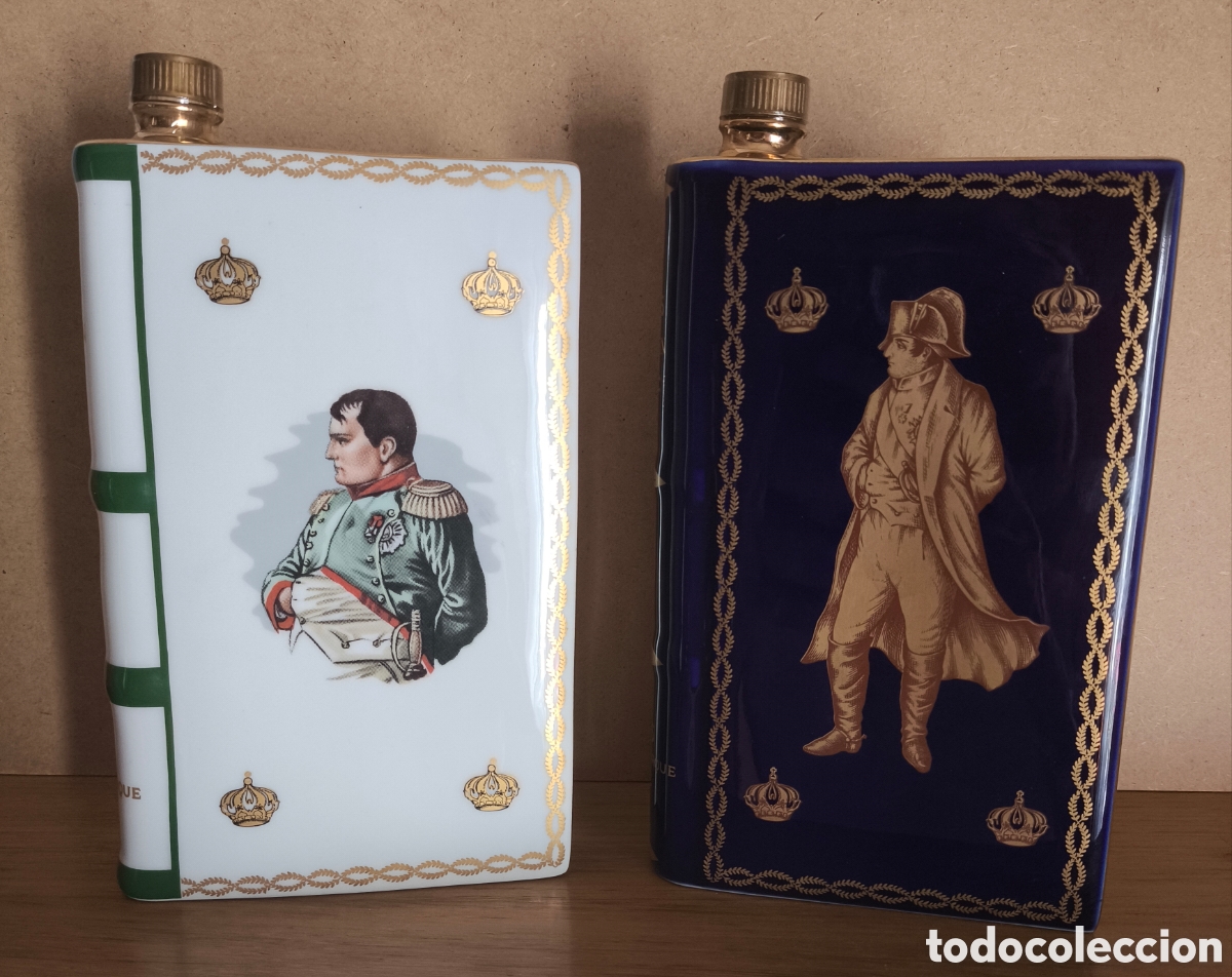 Coleccionismo de vinos y licores: COGNAC NAPOLEON LIBRO CAMUS LOTE 2 BOTELLA PRECINTADA