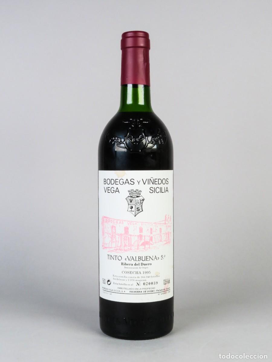 Coleccionismo de vinos y licores: Botella de tinto Vega Sicilia Valbuena cosecha 1995