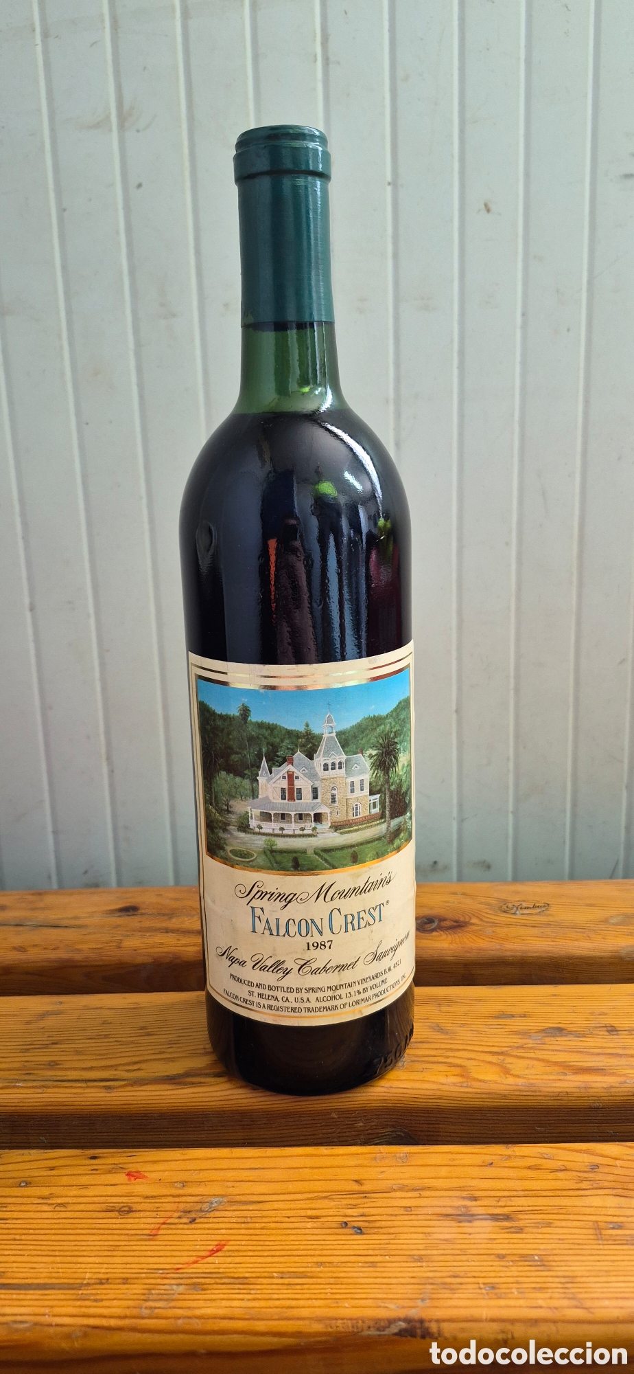 Coleccionismo de vinos y licores: Vino Falcon Crest 1987