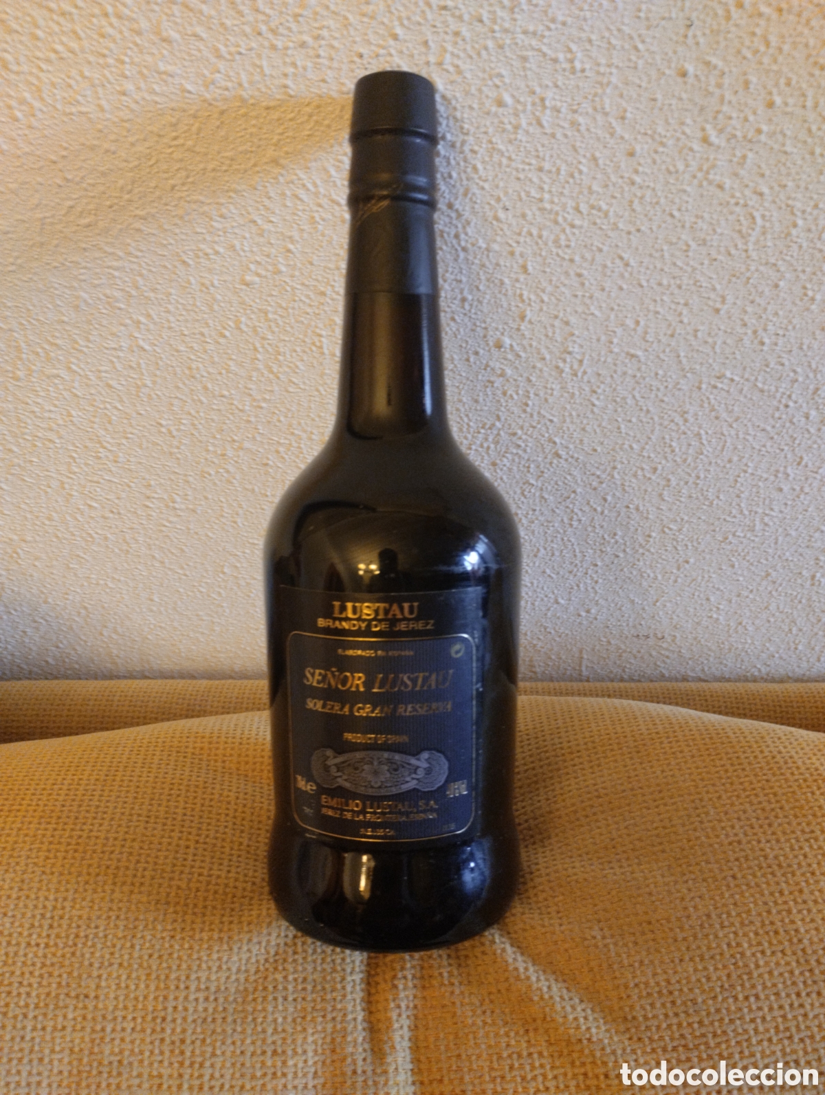 Coleccionismo de vinos y licores: Botella antigua Se&ntilde;or Lustau Brandy de Jerez