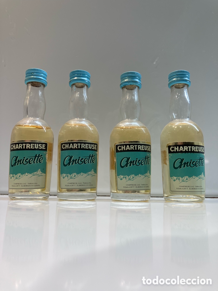 Coleccionismo de vinos y licores: Botellines Chartreuse anisette