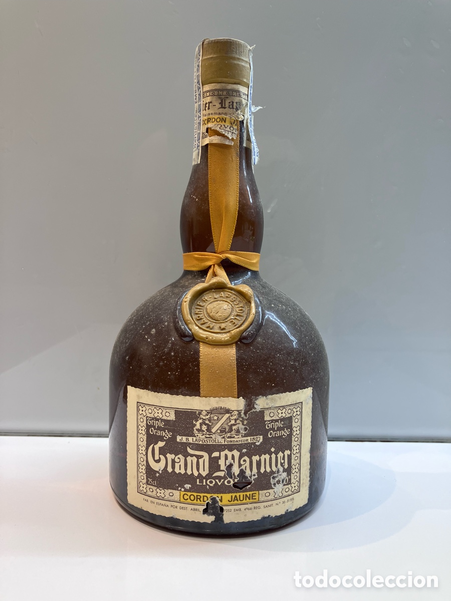Coleccionismo de vinos y licores: Grand Marnier amarillo