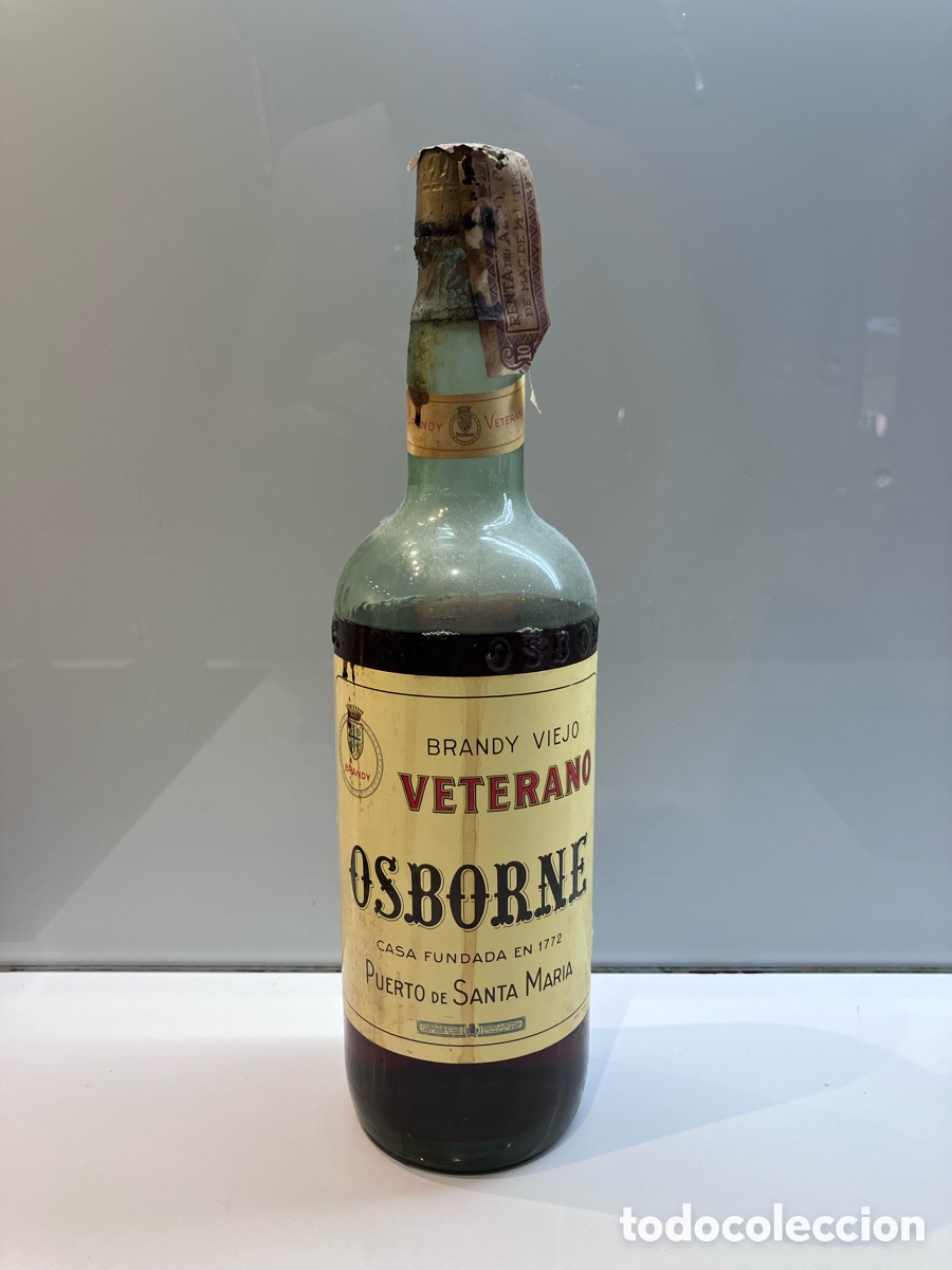 Coleccionismo de vinos y licores: Brandy viejo veterano osborne