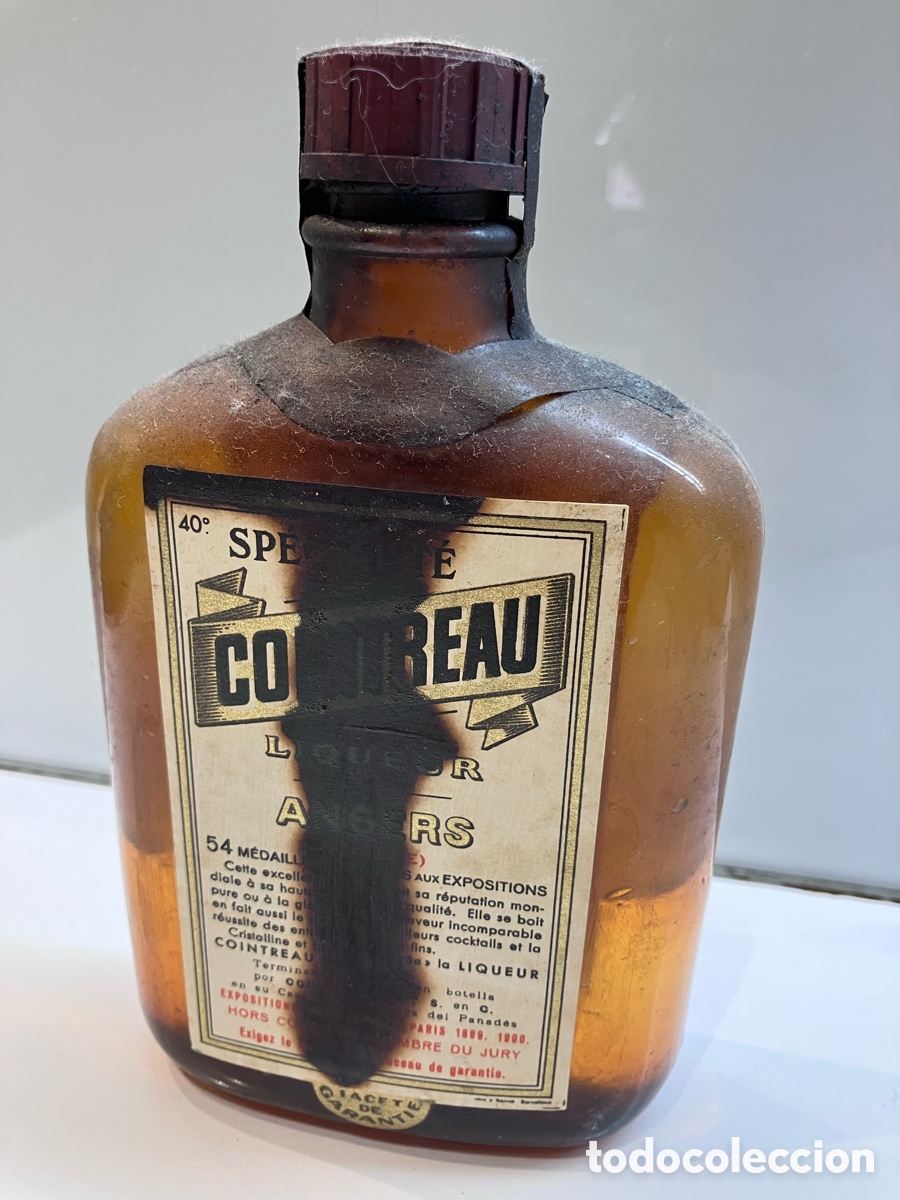 Coleccionismo de vinos y licores: Petaca cointreau angers - Foto 2