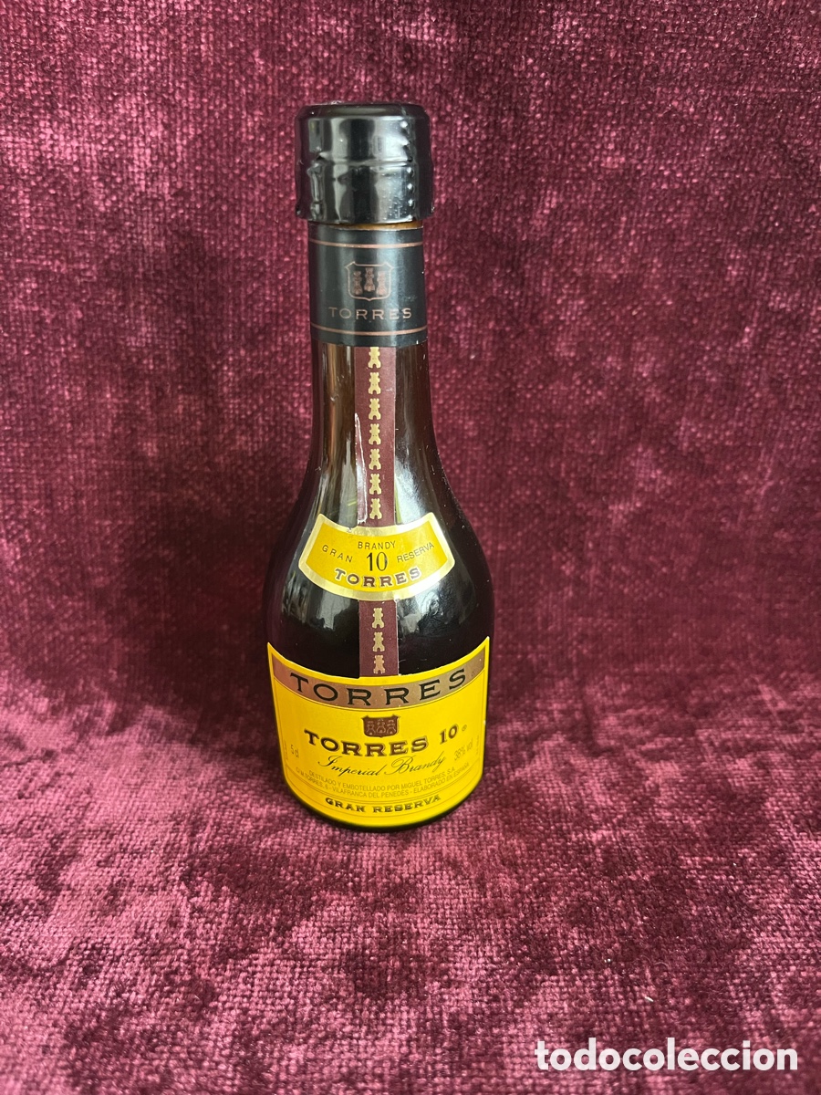 Coleccionismo de vinos y licores: Botellita Imperial Brandy Torres 10 Gran Reserva