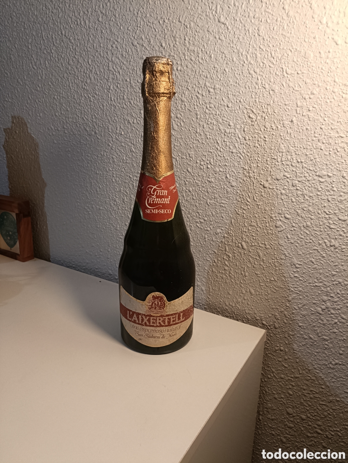 Coleccionismo de vinos y licores: Botella antigua Vino Espumoso L'aixertell