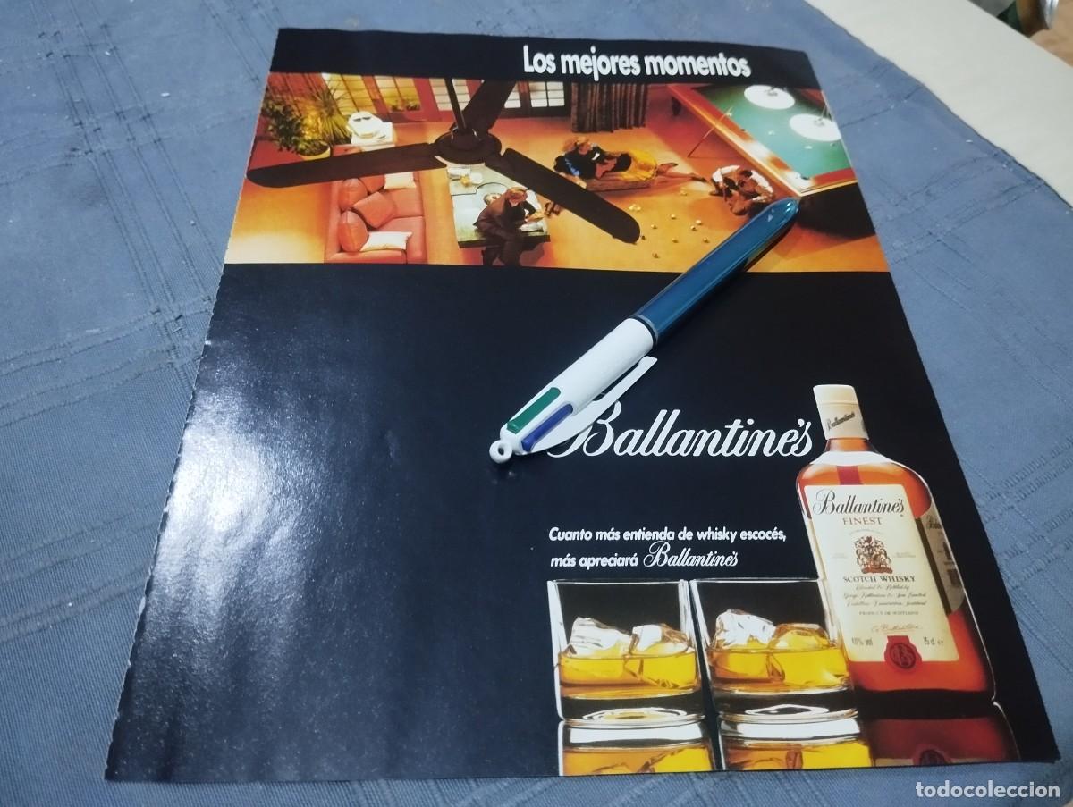 Coleccionismo de vinos y licores: WHISKY BALLANTINE'S ANUNCIO PUBLICIDAD REVISTA 1991 BONITO PARA ENMARCAR
