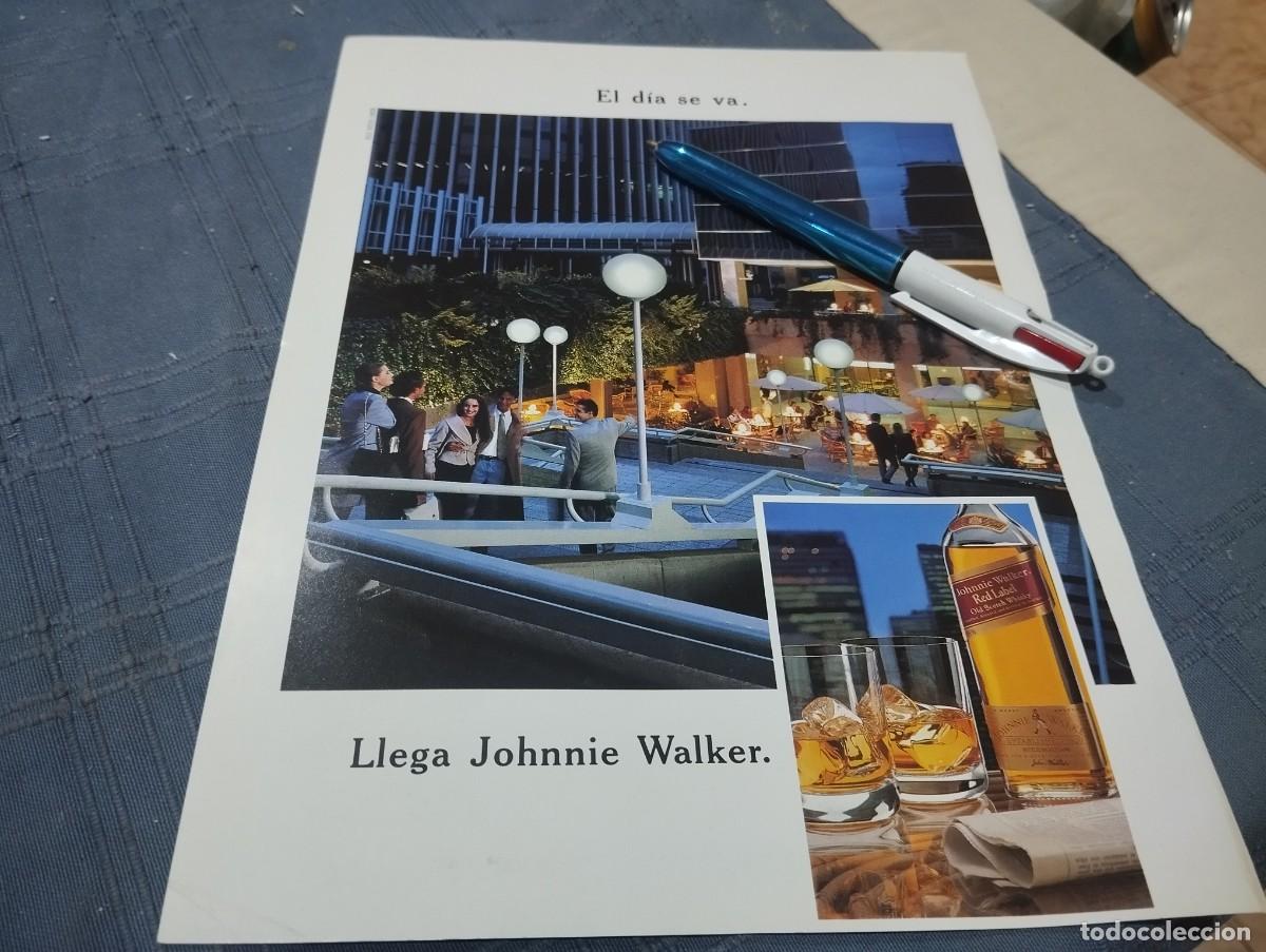 Coleccionismo de vinos y licores: WHISKY JOHNNIE WALKER ANUNCIO PUBLICIDAD REVISTA 1991 BONITO PARA ENMARCAR