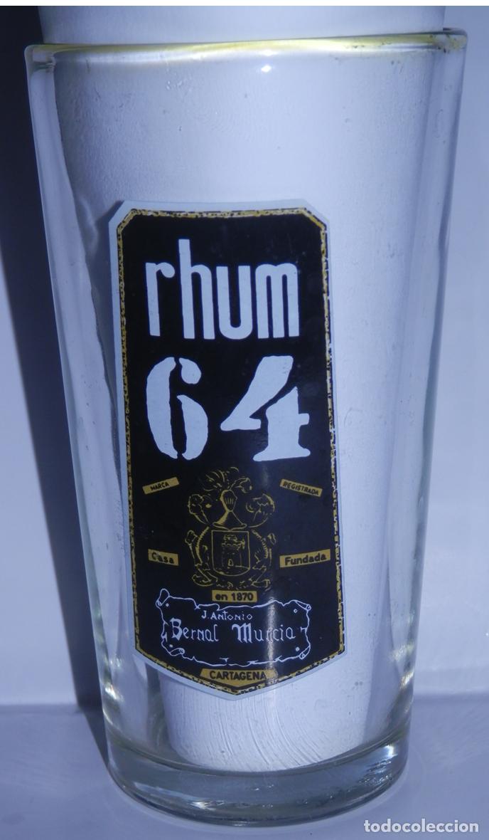 Coleccionismo de vinos y licores: ANTIGUO VASO DEL RHUM 64