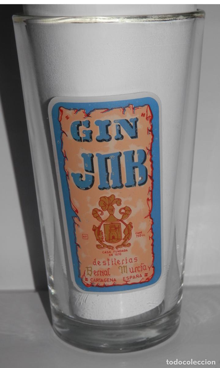 Coleccionismo de vinos y licores: ANTIGUO VASO DEL GIN JHB