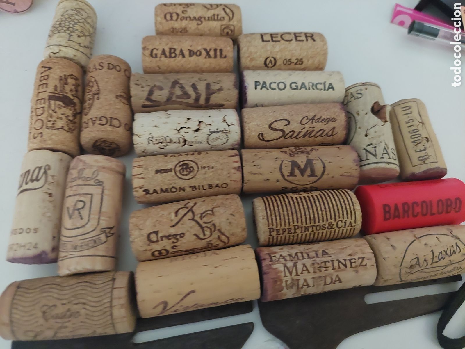 Coleccionismo de vinos y licores: 25 CORCHOS vino Espa&ntilde;a