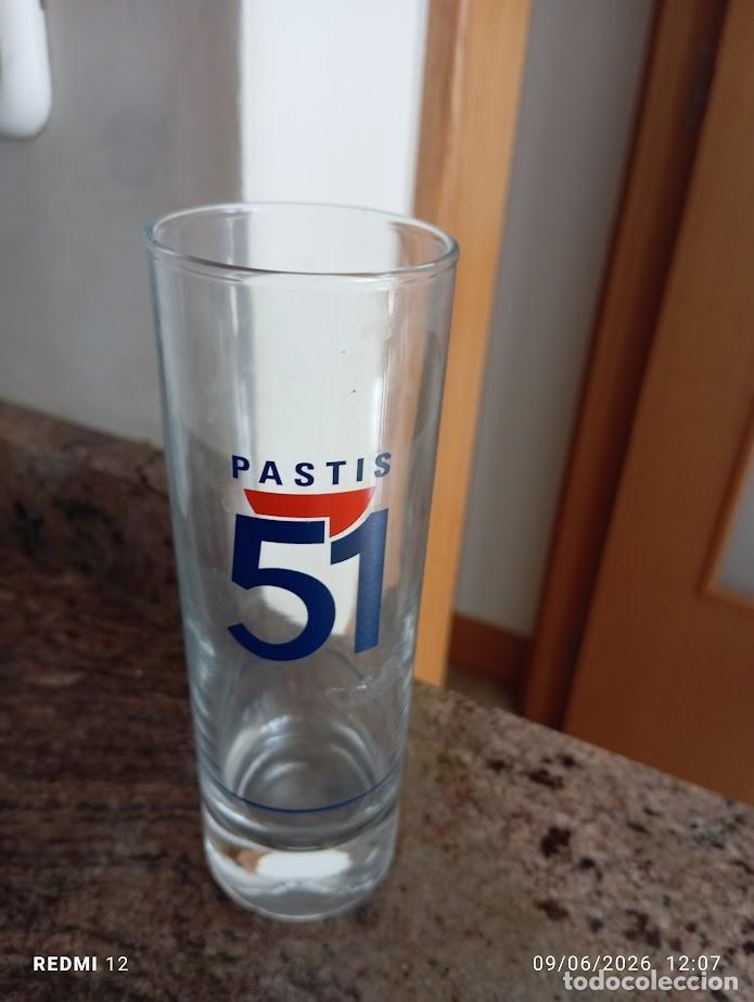 Coleccionismo de vinos y licores: VASO LARGO PASTIS 51