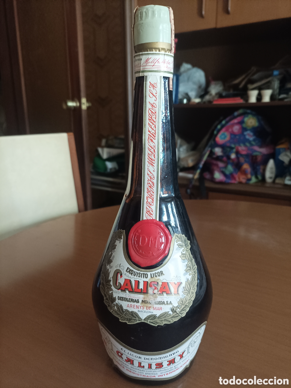 Coleccionismo de vinos y licores: Botella sellada de licor Calisay a&ntilde;os 70/75