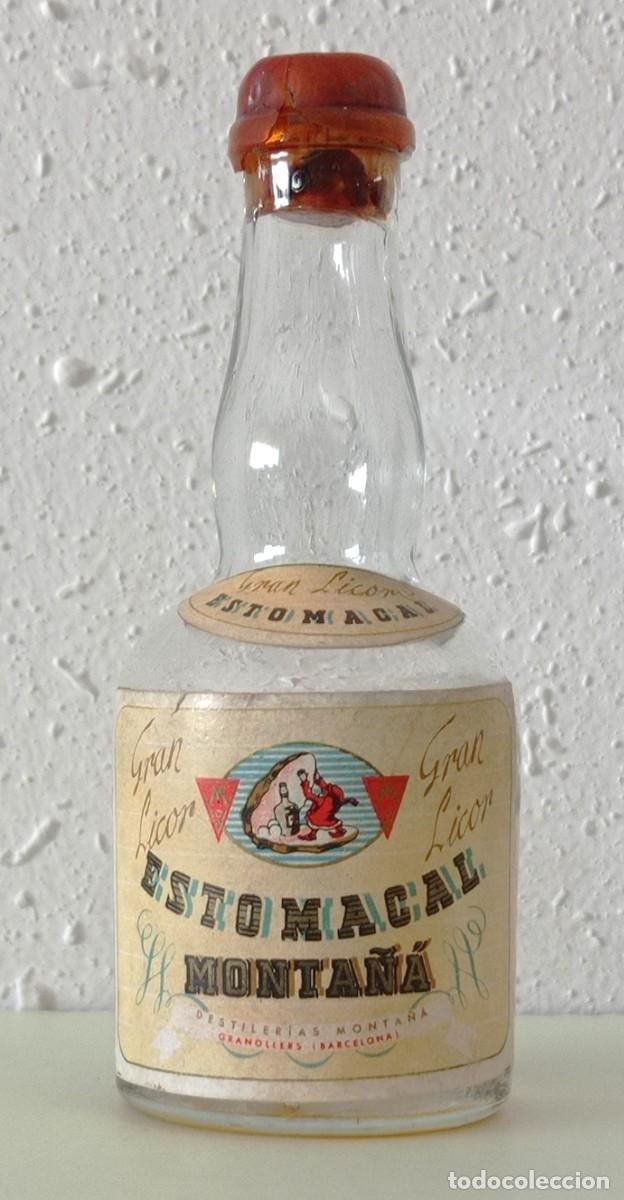 Coleccionismo de vinos y licores: BOTELLITA BOTELL&Iacute;N ESTOMACAL MONTA&Ntilde;A (DESTILER&Iacute;AS MONTA&Ntilde;A) GRANOLLERS (BARCELONA) (10cm ALTO)