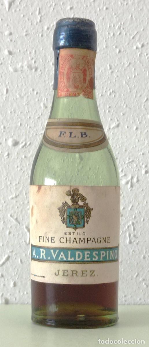 Coleccionismo de vinos y licores: BOTELLITA BOTELL&Iacute;N JEREZ VALDESPINO (A.R. VALDESPINO) JEREZ (C&Aacute;DIZ) (12cm ALTO)