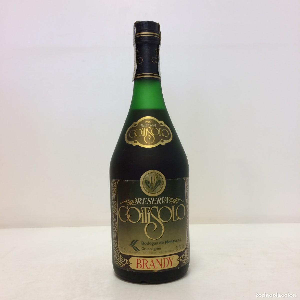 Coleccionismo de vinos y licores: Brandy: Goitisolo Reserva, Bodegas de Mollina, Grupo Larios (Espa&ntilde;a)
