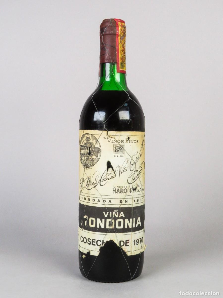 Coleccionismo de vinos y licores: Botella vino tinto Vi&ntilde;a Tondonia cosecha 1970 bodegas L&oacute;pez Heredia Haro La Rioja