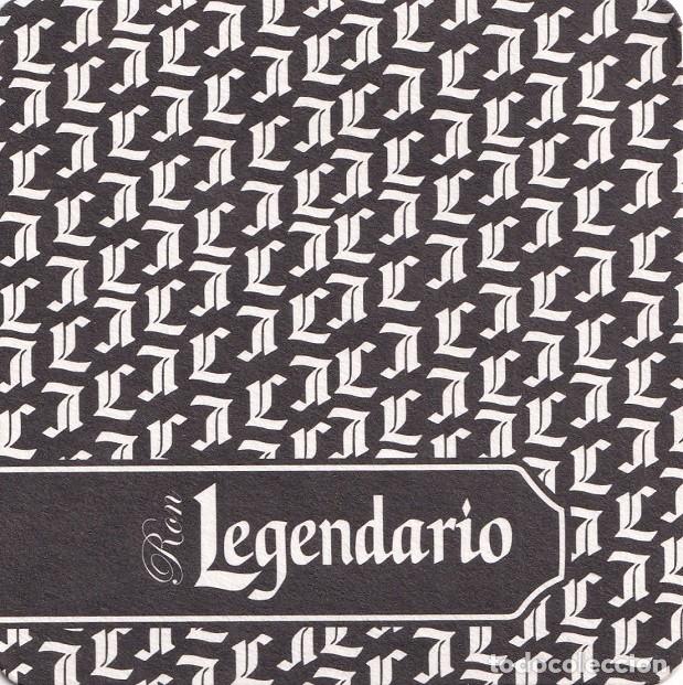 Coleccionismo de vinos y licores: Antiguo posavasos - Ron Legendario
