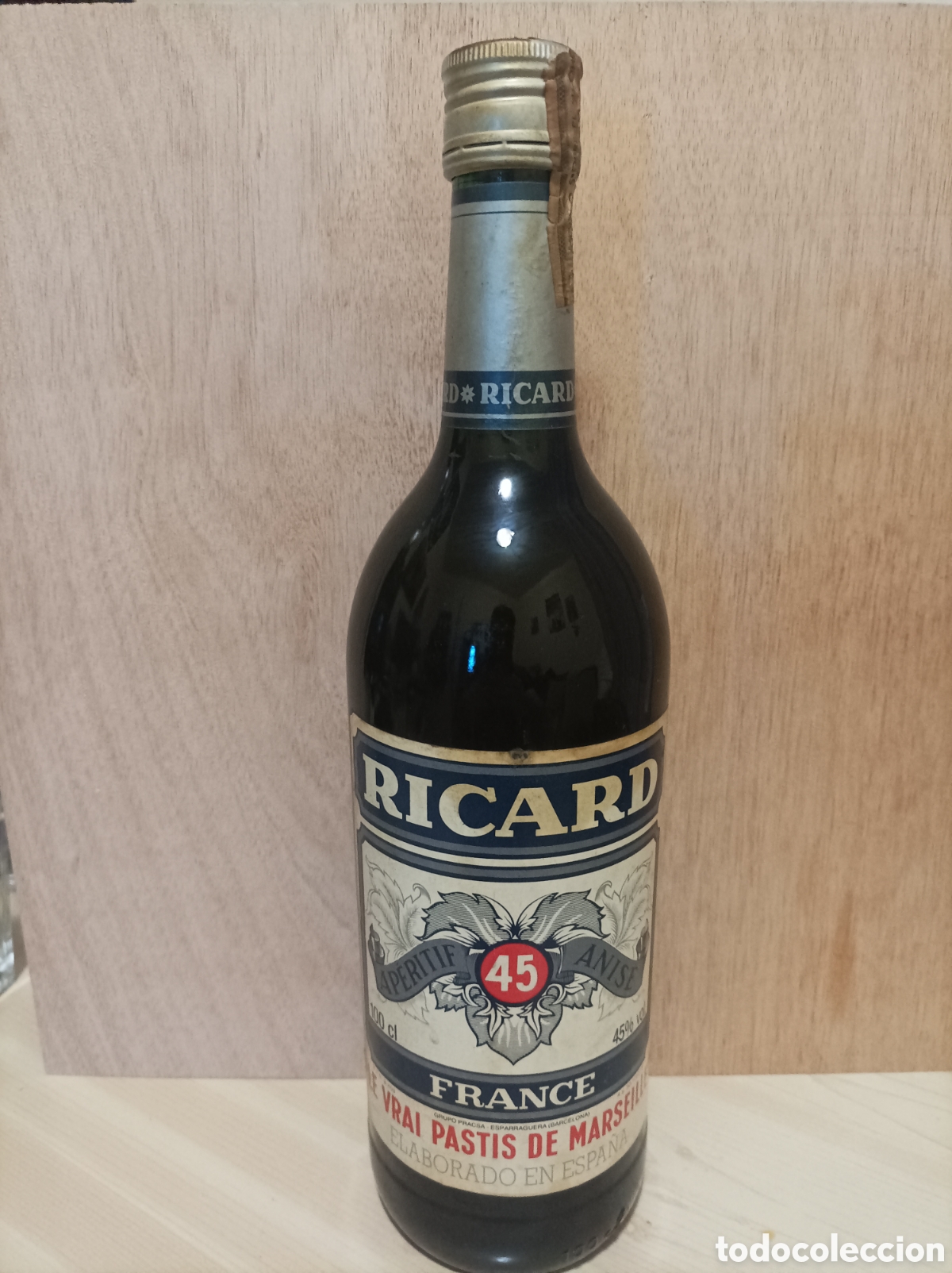 Coleccionismo de vinos y licores: Botella antigua an&iacute;s Ricard