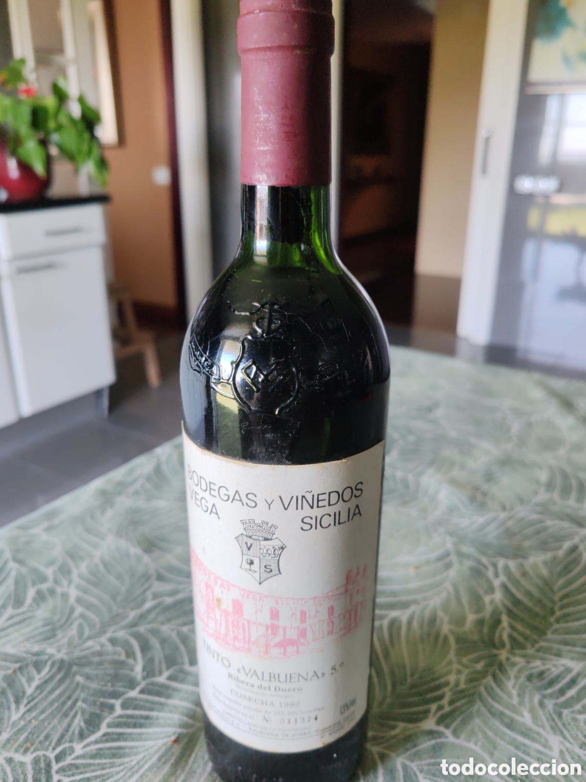 Coleccionismo de vinos y licores: Tinto Valvuena 5 Ribera del Duero, Cosecha 1992