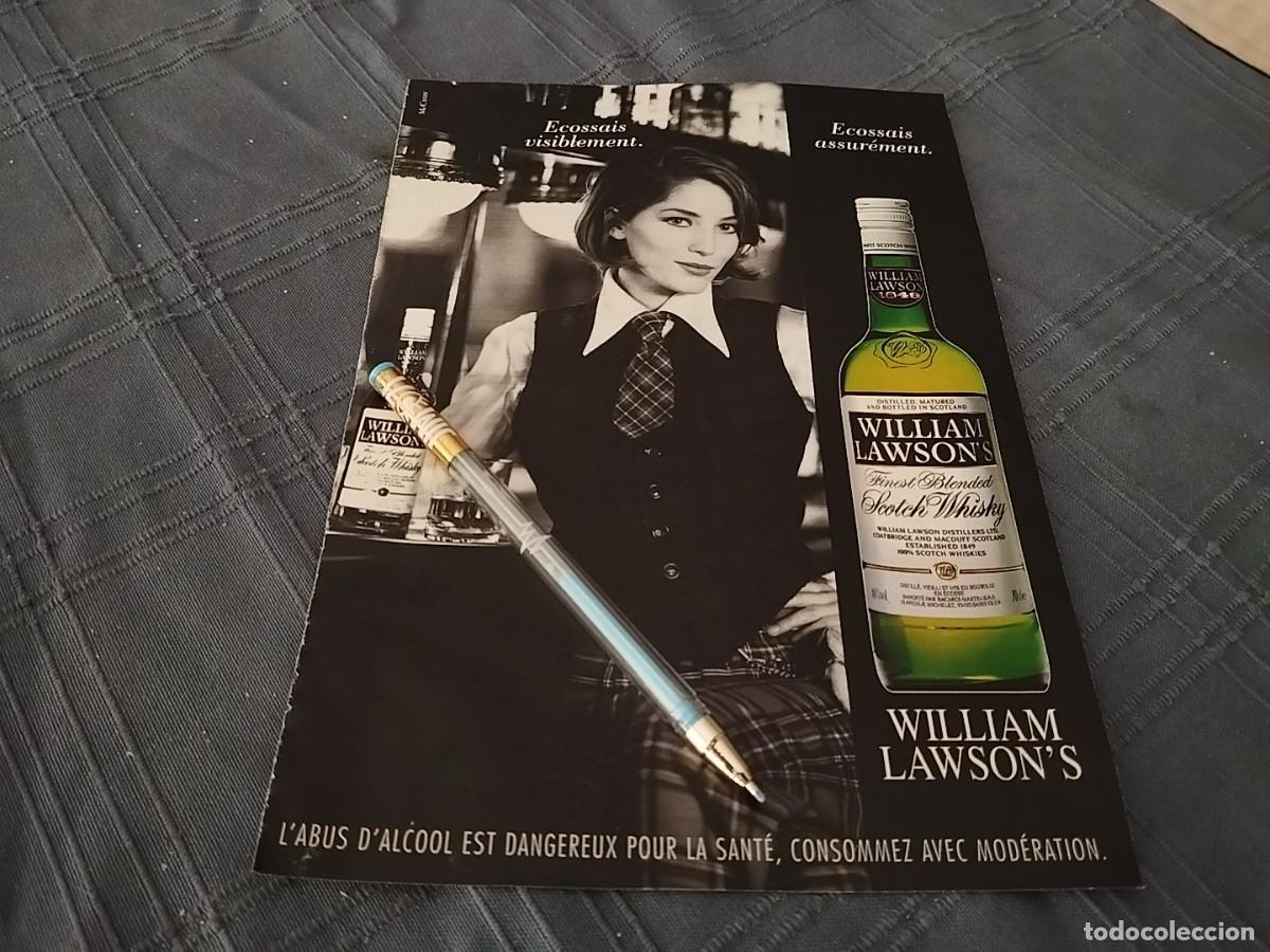 Coleccionismo de vinos y licores: WHISKY WILLIAM LAWSON'S ANUNCIO PUBLICIDAD REVISTA EN ALEM&Aacute;N 1996 BONITO PARA ENMARCAR