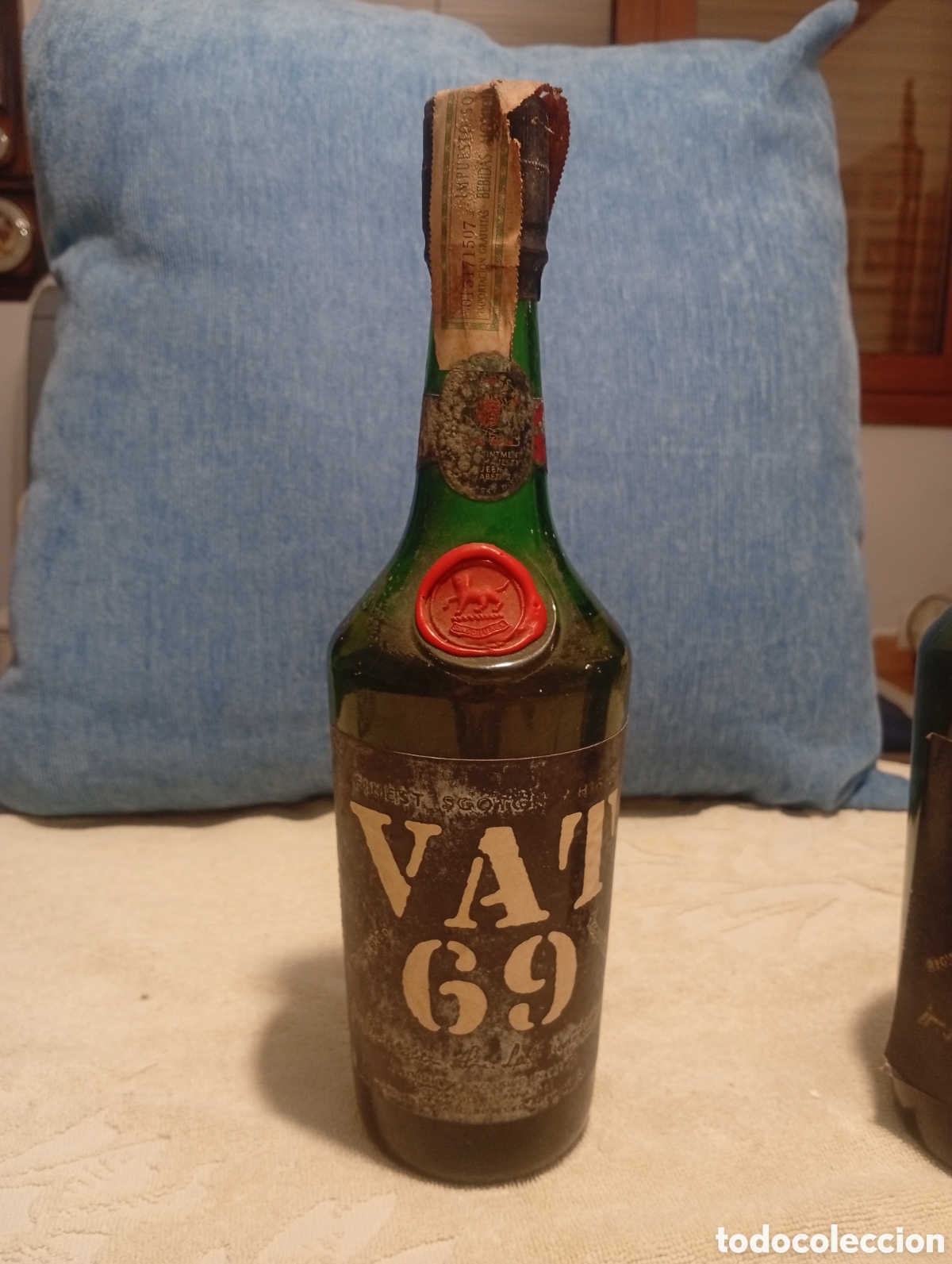 Coleccionismo de vinos y licores: whisky VAT 69, a&ntilde;os 70-80 sin abrir con precinto