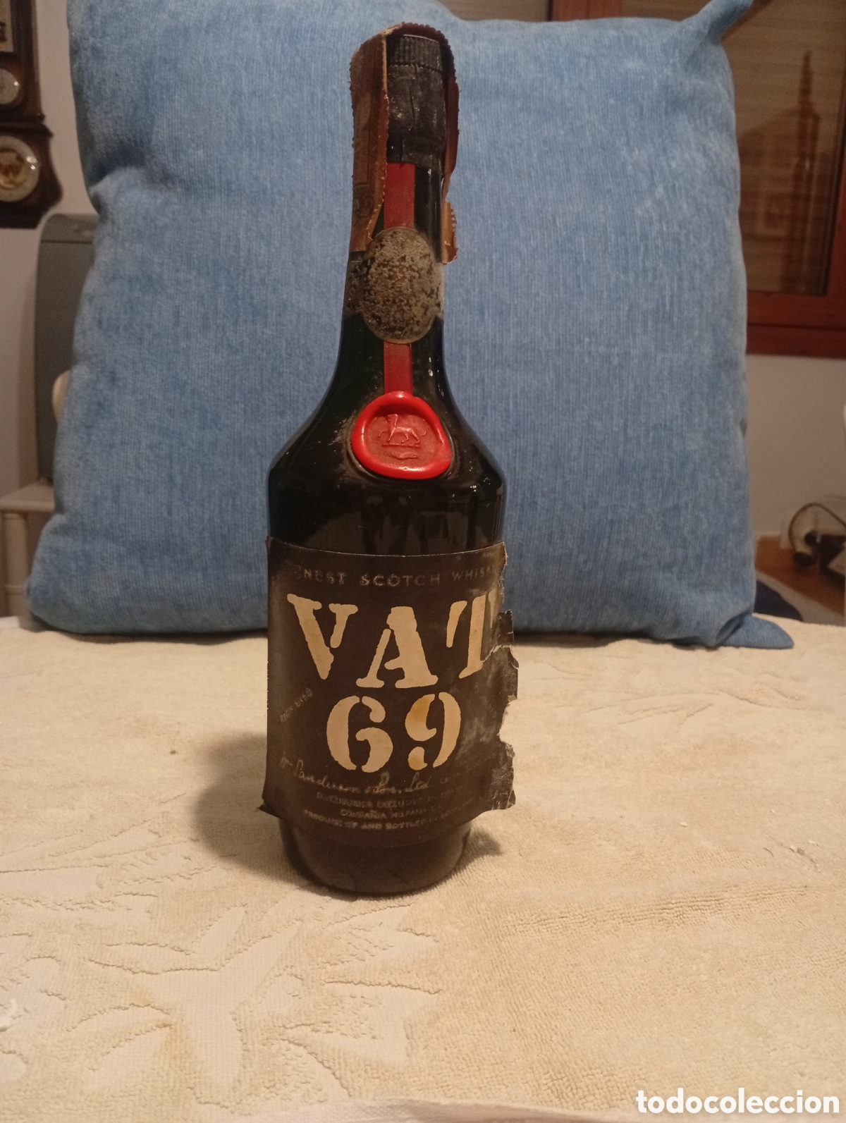 Coleccionismo de vinos y licores: whisky VAT 69 a&ntilde;os 70 -80,sin abrir con precinto