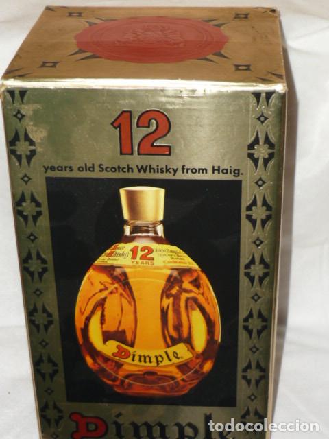 Coleccionismo de vinos y licores: CAJA VAC&Iacute;A DE BOTELLA DE WHISKY DIMPLE - 12 YEARS OLD SCOTCH WHISKY