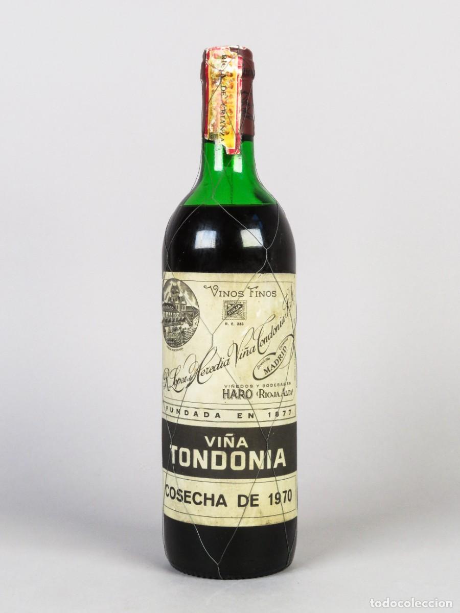 Coleccionismo de vinos y licores: Botella de vino tinto Vi&ntilde;a Tondonia Gran Reserva cosecha de 1970