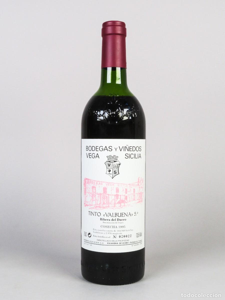 Coleccionismo de vinos y licores: Botella de vino tinto Vega Sicilia Valbuena cosecha de 1995