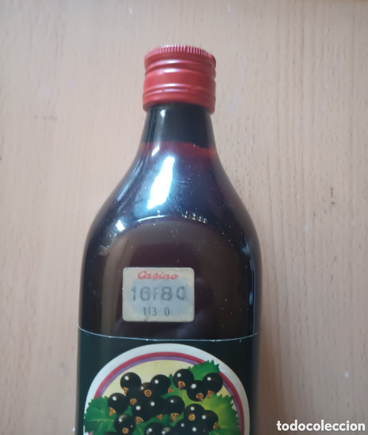 Coleccionismo de vinos y licores: Antigua botella de Creme de CASSIS - Foto 3