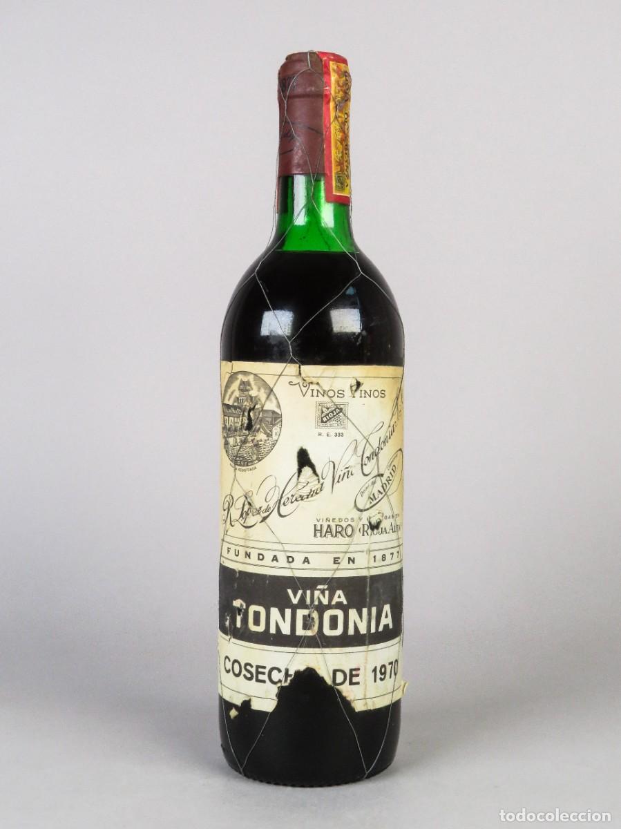 Coleccionismo de vinos y licores: Botella de vino tinto Vi&ntilde;a Tondonia Gran Reserva cosecha de 1970