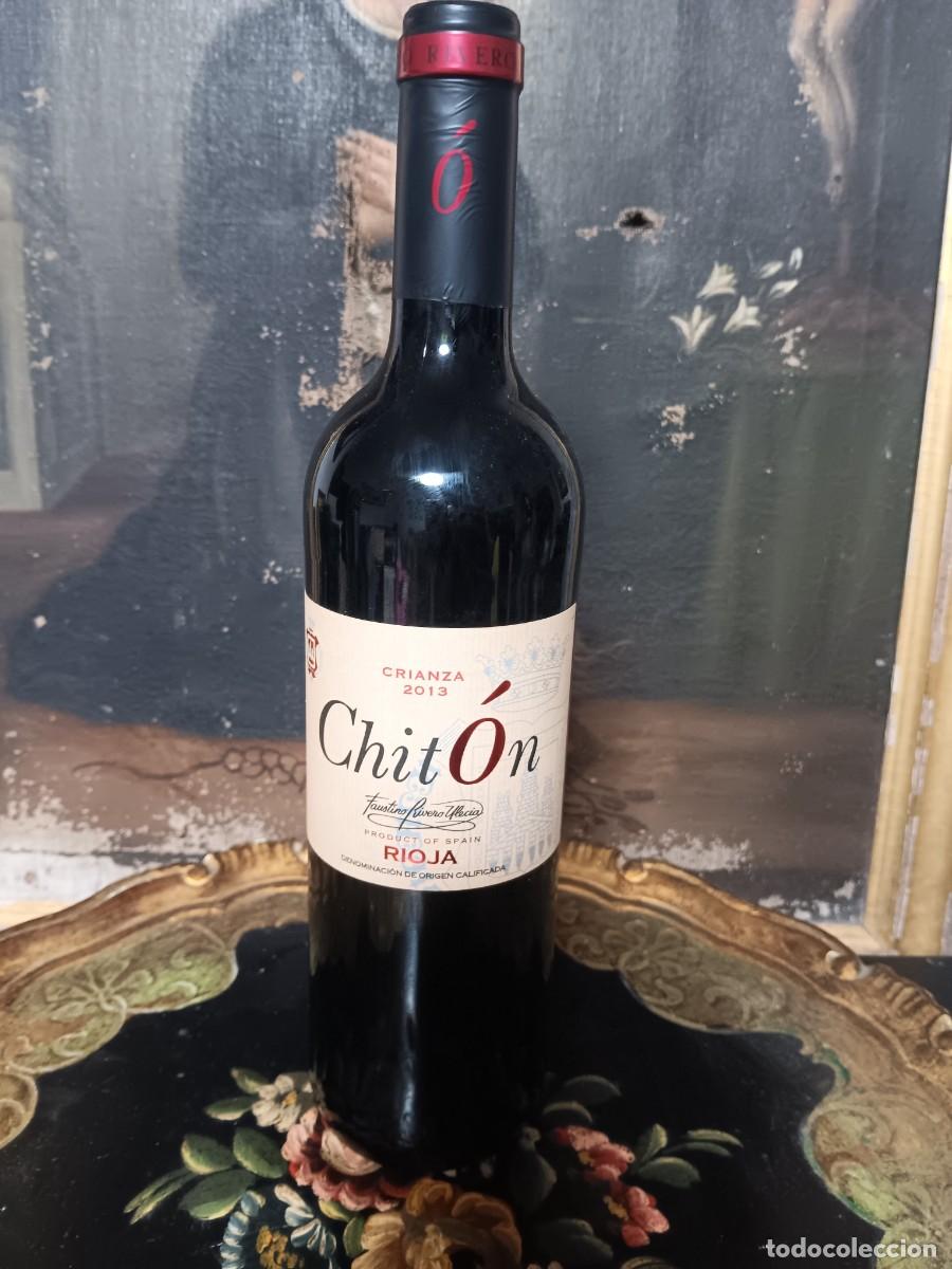Coleccionismo de vinos y licores: botella de vino tinto Chit&oacute;n Crianza de la cosecha 2013, elaborado por las conocidas Bodegas Faustin