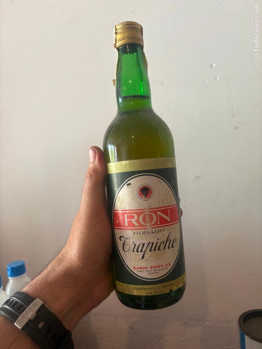 Coleccionismo de vinos y licores: Ron rhum trapiche dorado