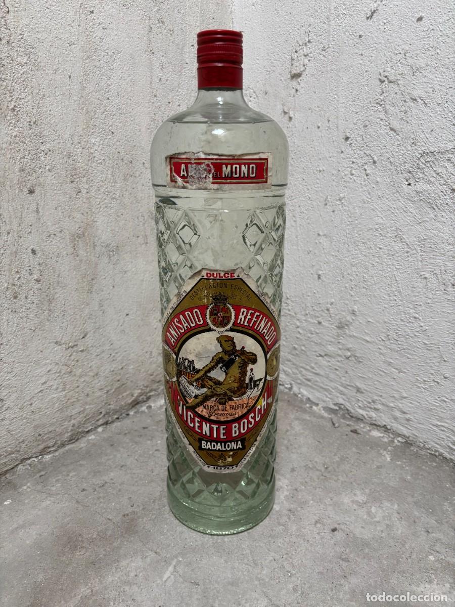 Coleccionismo de vinos y licores: Botella antigua de An&iacute;s del Mono de 4,5L