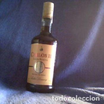 Coleccionismo de vinos y licores: BOTELLA BRANDY CARLOS III Pedro Domecq Solera Reserva Precintada Sello Impuesto Alcohol PEIFER