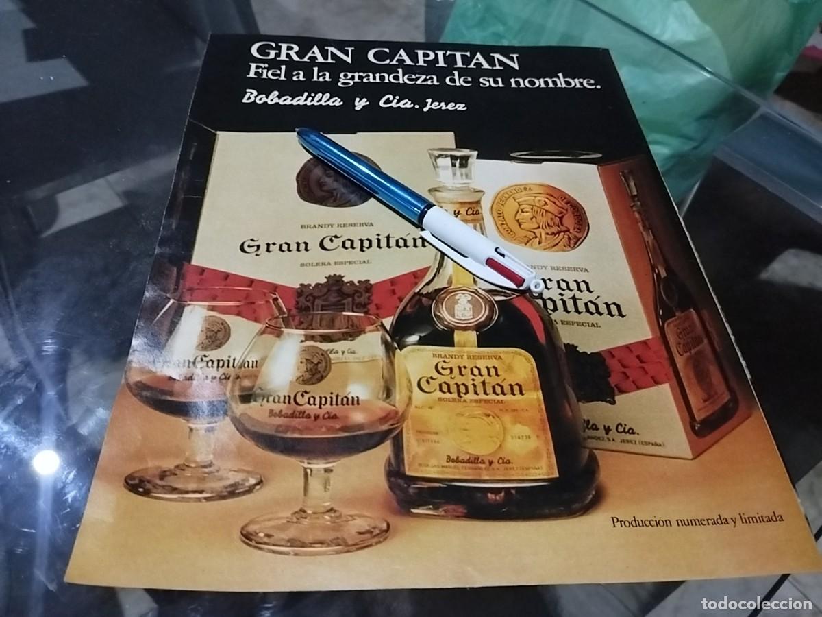 Coleccionismo de vinos y licores: BRANDY JEREZ RESERVA GRAN CAPIT&Aacute;N ANUNCIO PUBLICIDAD REVISTA 1975