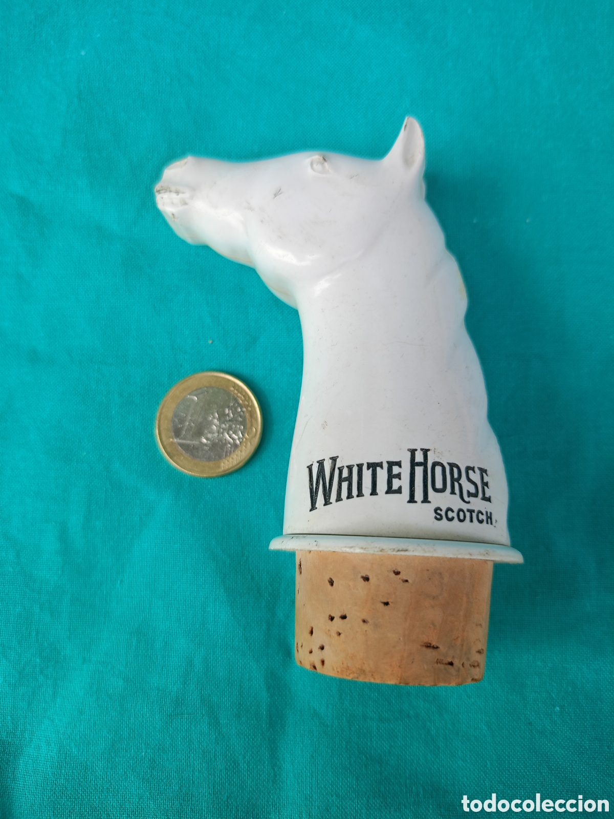 Coleccionismo de vinos y licores: TAP&Oacute;N WHISKY WHITE HORSE CABALLO BLANCO