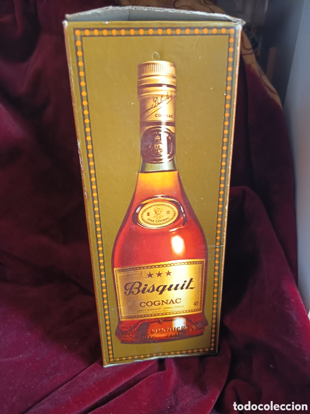 Coleccionismo de vinos y licores: Botella Cognac Bisquit Francia