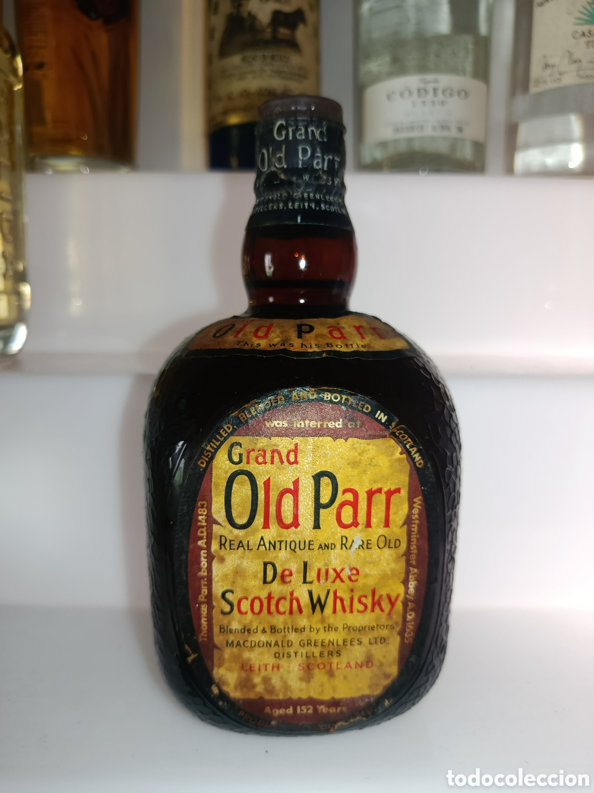 Coleccionismo de vinos y licores: Old Parr Spring Cap 1960s
