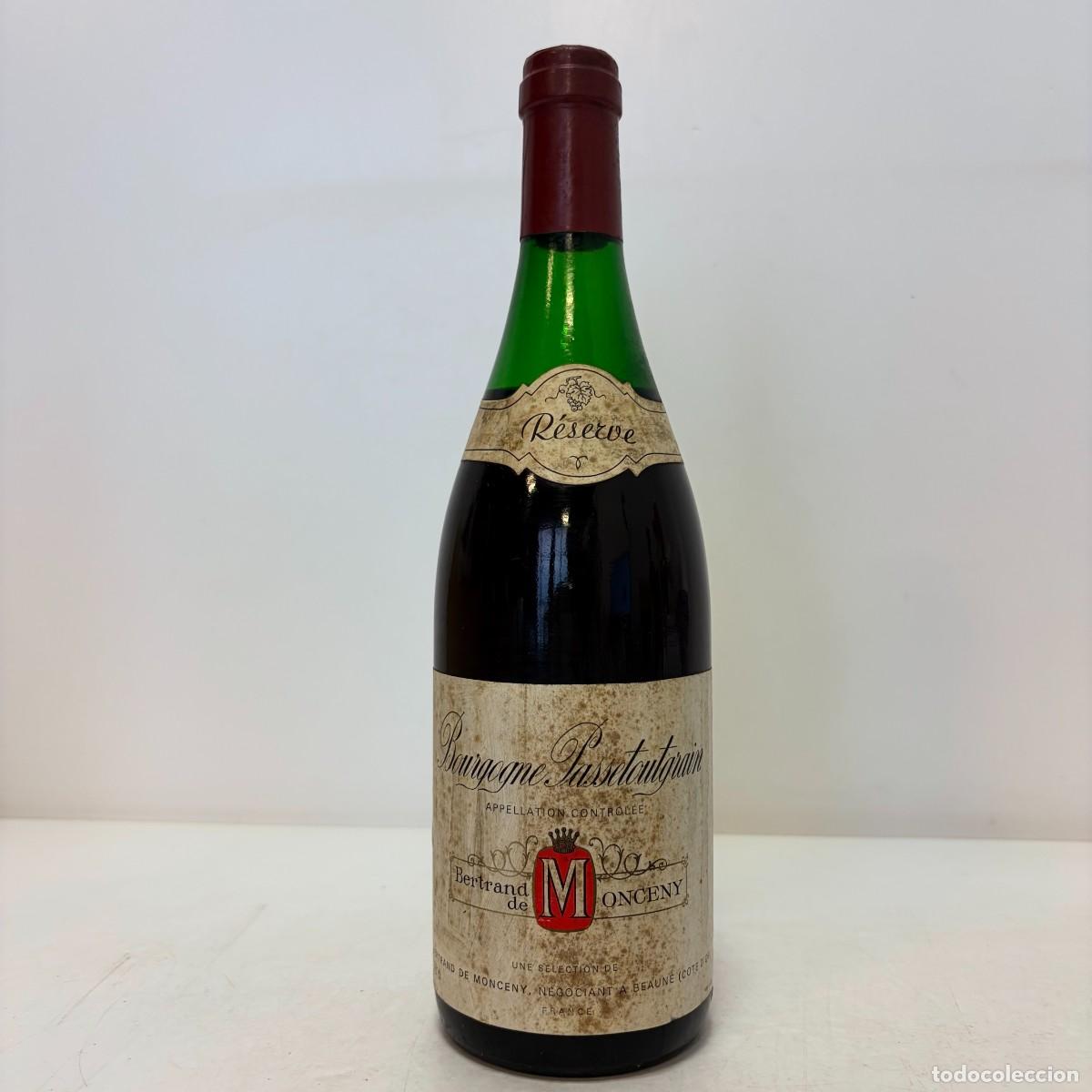 Coleccionismo de vinos y licores: Vino: Bertrand de Monceny R&eacute;serve, Negociant a Beaune (Bourgogne Passetoutgrain, Francia)